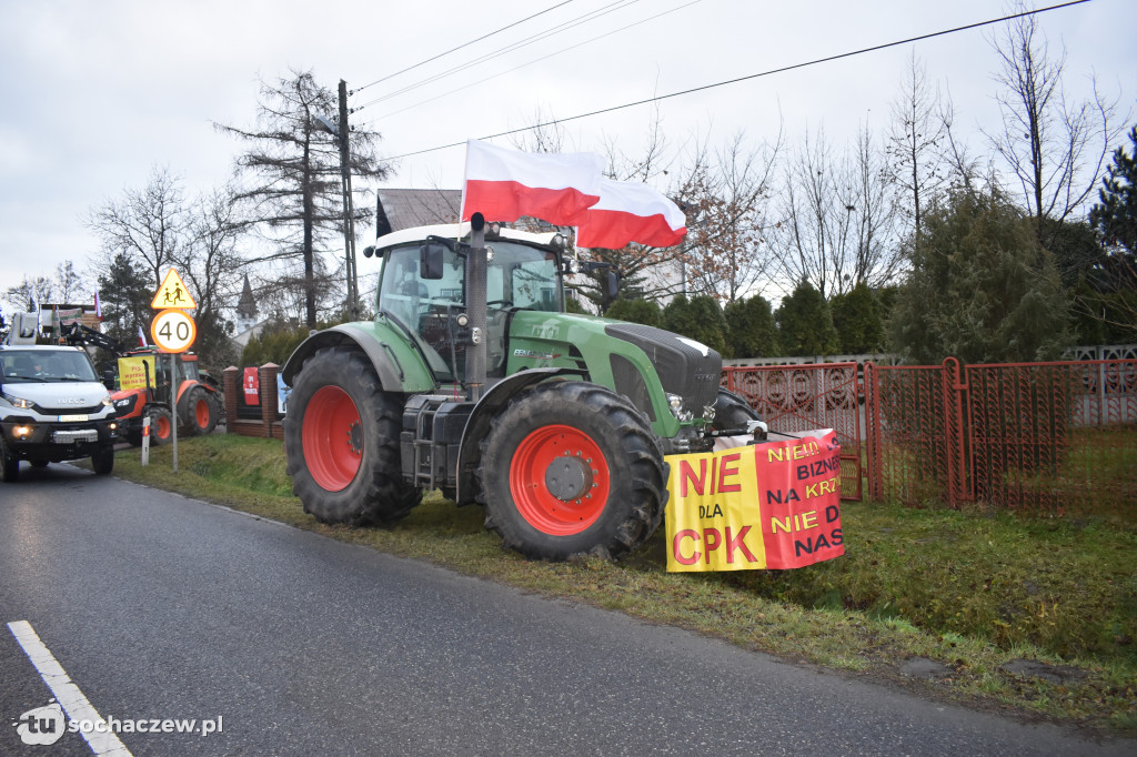 Protest przeciw CPK w Baranowie
