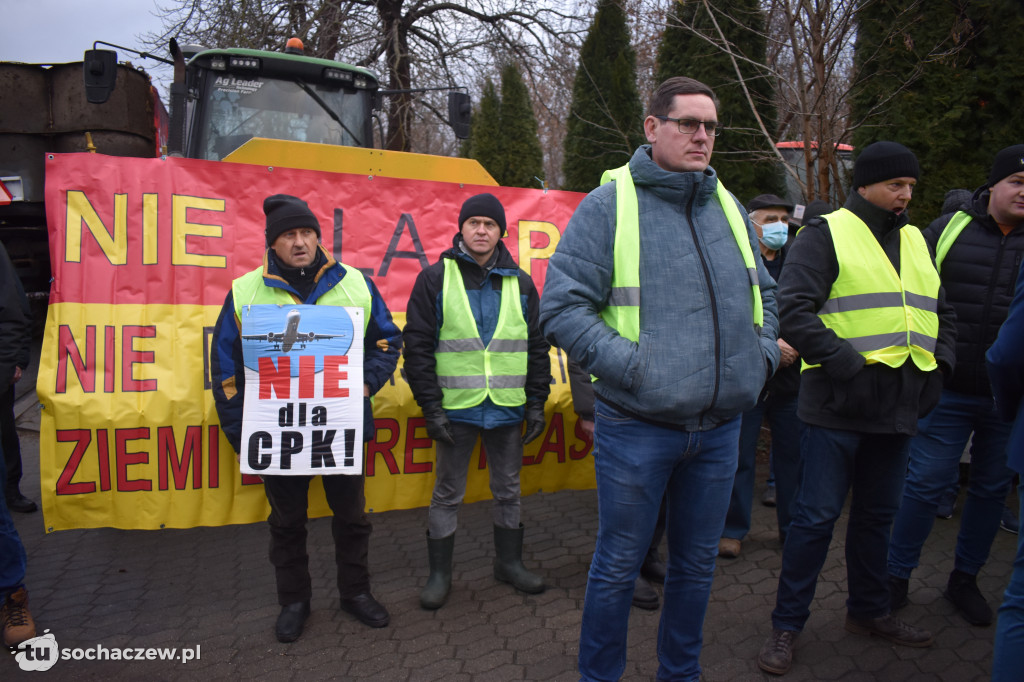 Protest przeciw CPK w Baranowie