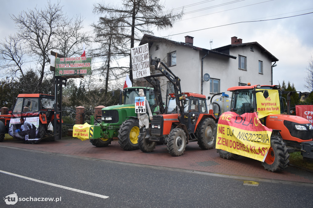 Protest przeciw CPK w Baranowie