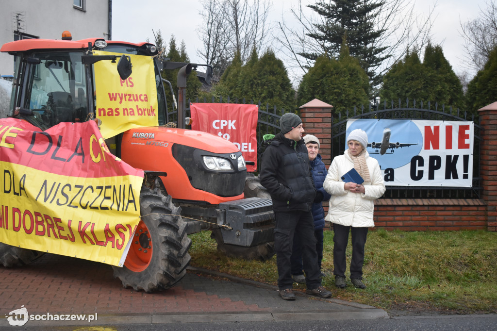 Protest przeciw CPK w Baranowie