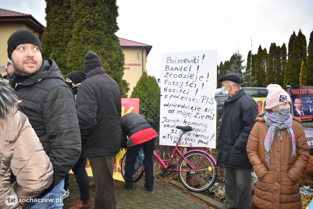 Protest przeciw CPK w Baranowie