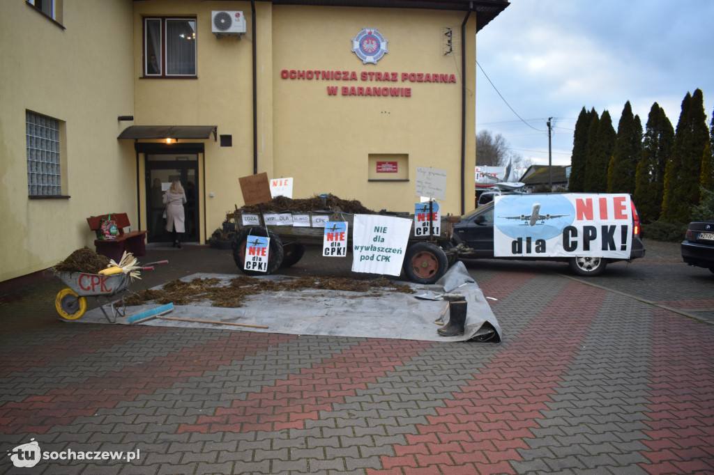 Protest przeciw CPK w Baranowie