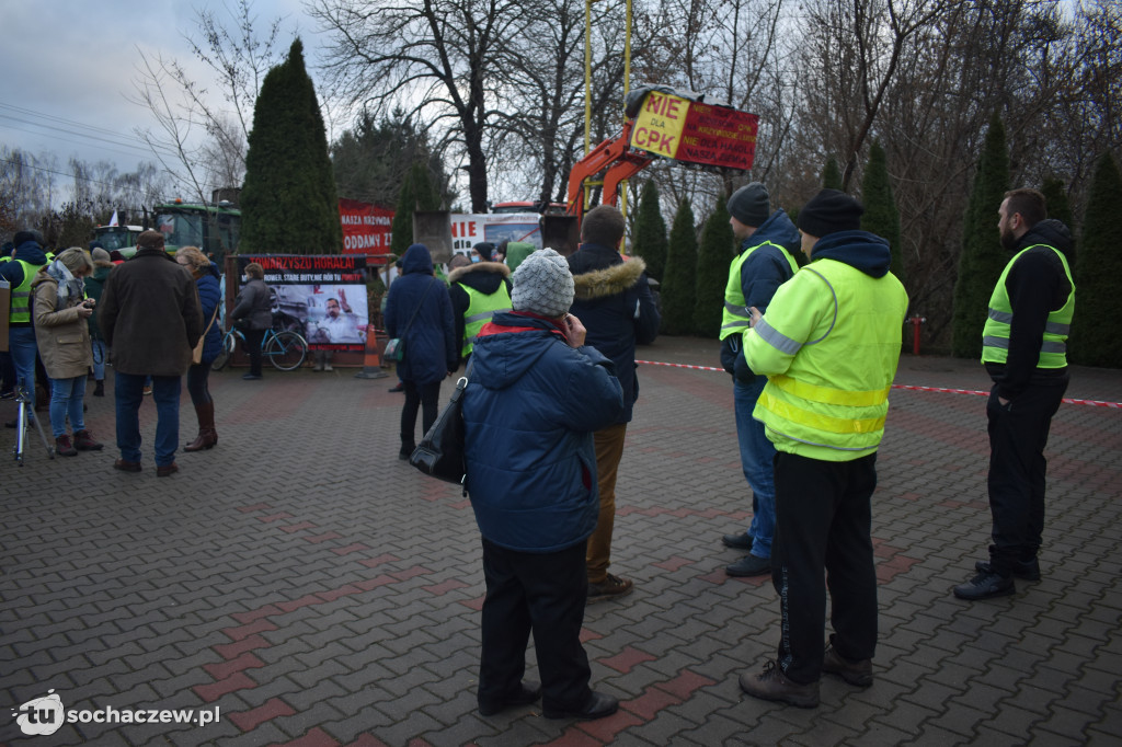 Protest przeciw CPK w Baranowie