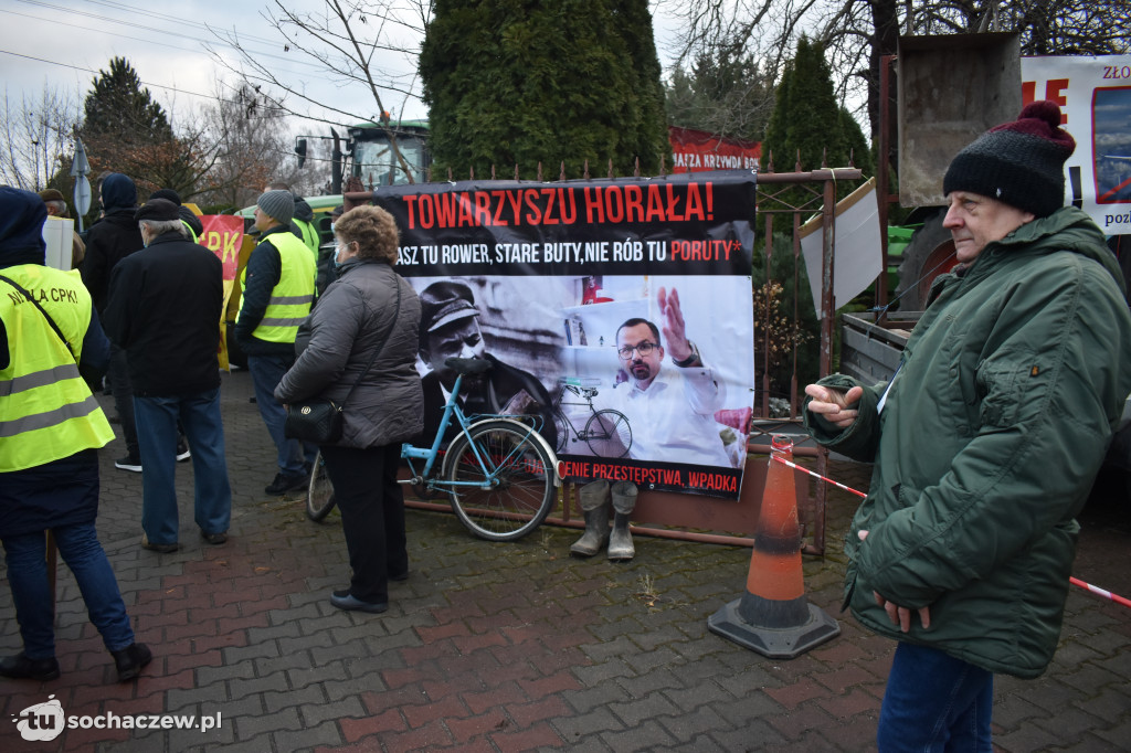 Protest przeciw CPK w Baranowie