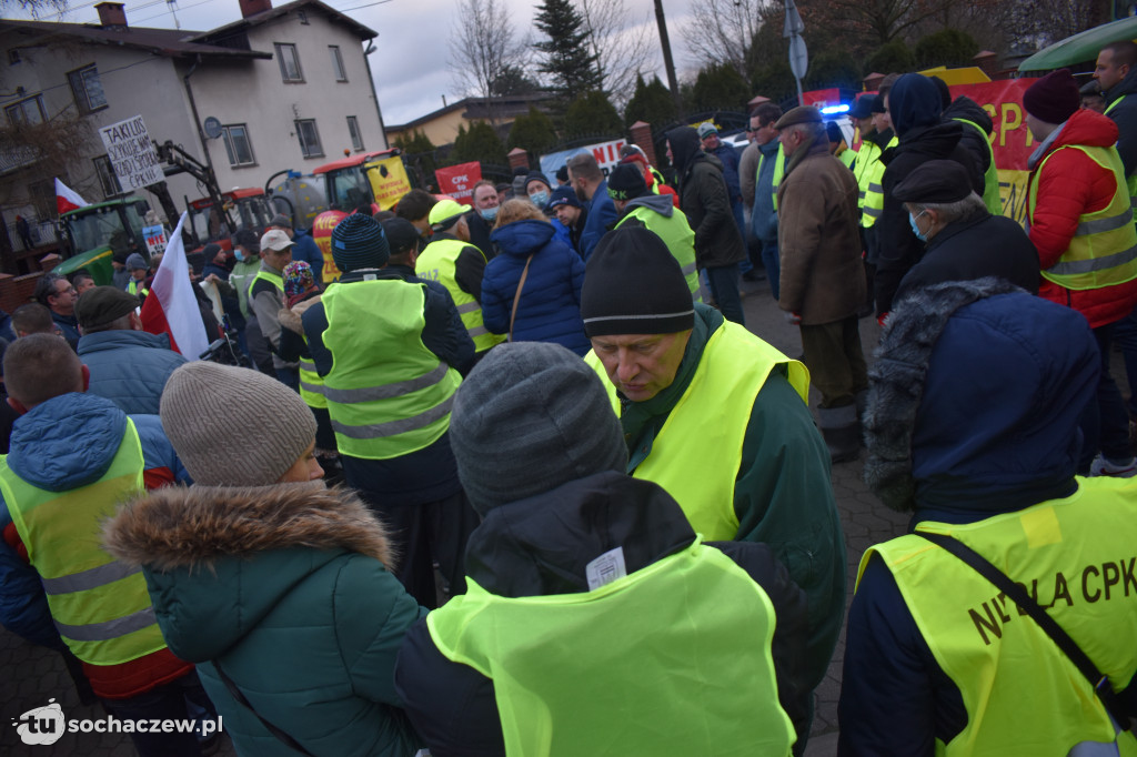 Protest przeciw CPK w Baranowie
