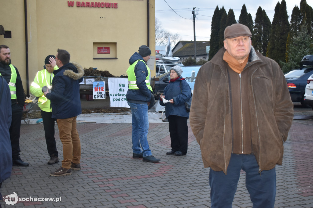 Protest przeciw CPK w Baranowie