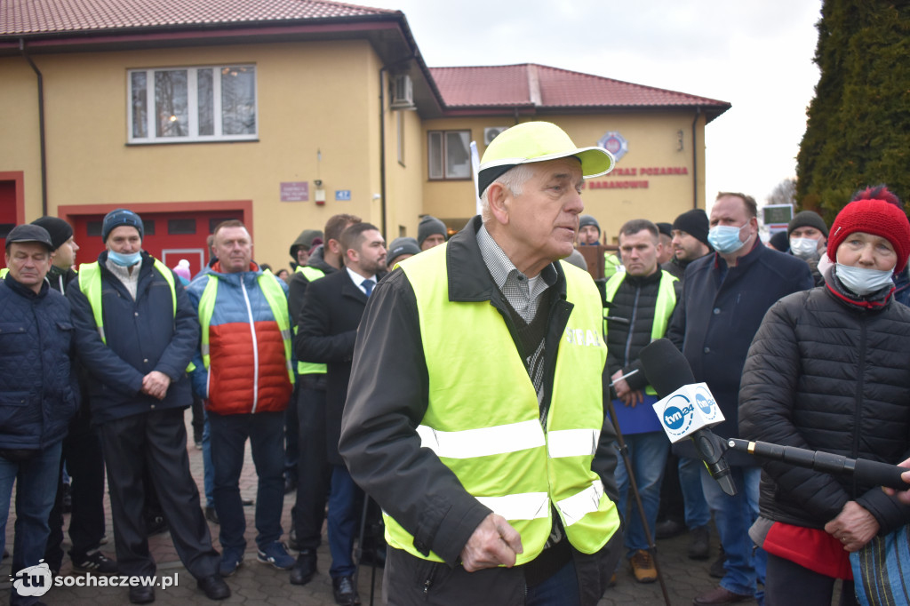 Protest przeciw CPK w Baranowie