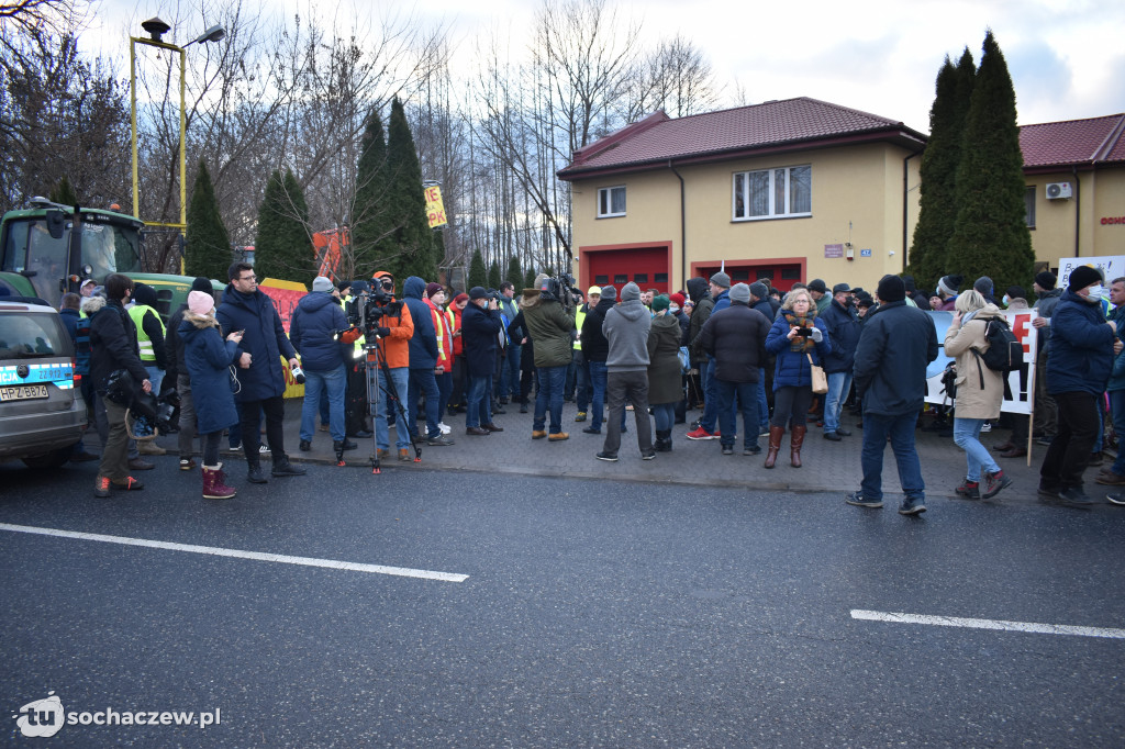 Protest przeciw CPK w Baranowie