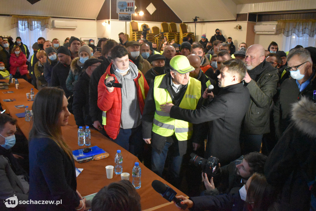 Protest przeciw CPK w Baranowie