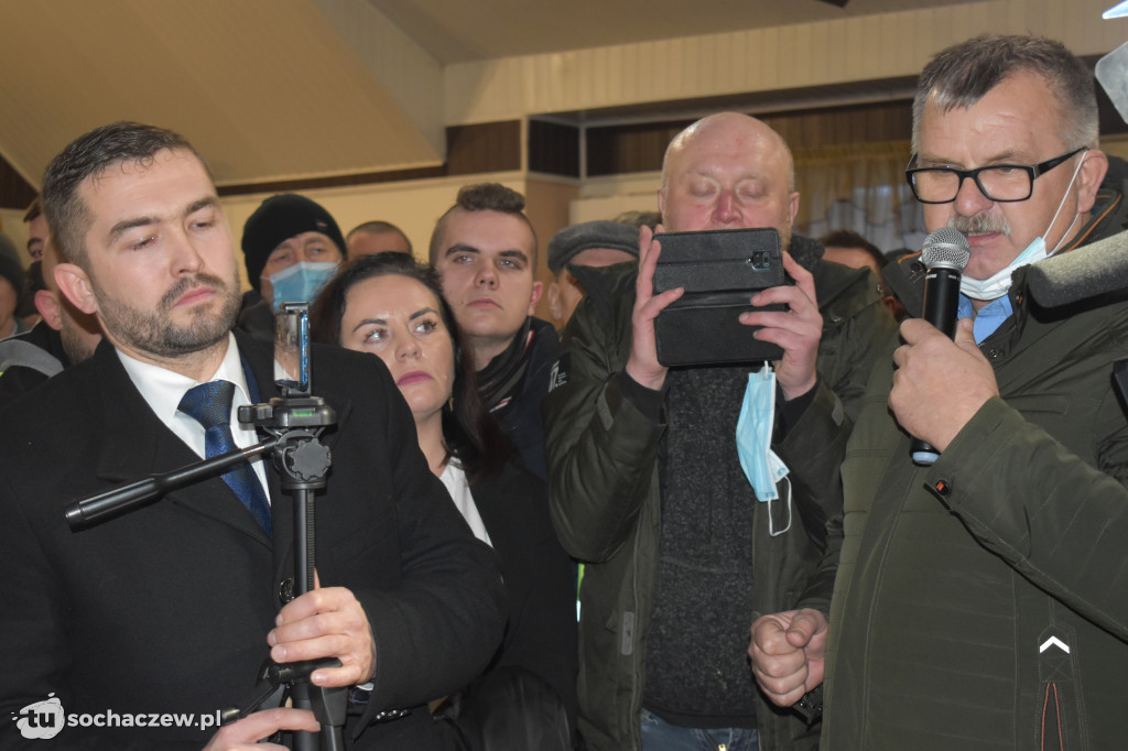 Protest przeciw CPK w Baranowie