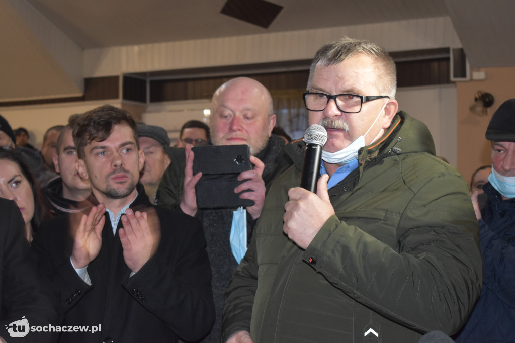 Protest przeciw CPK w Baranowie
