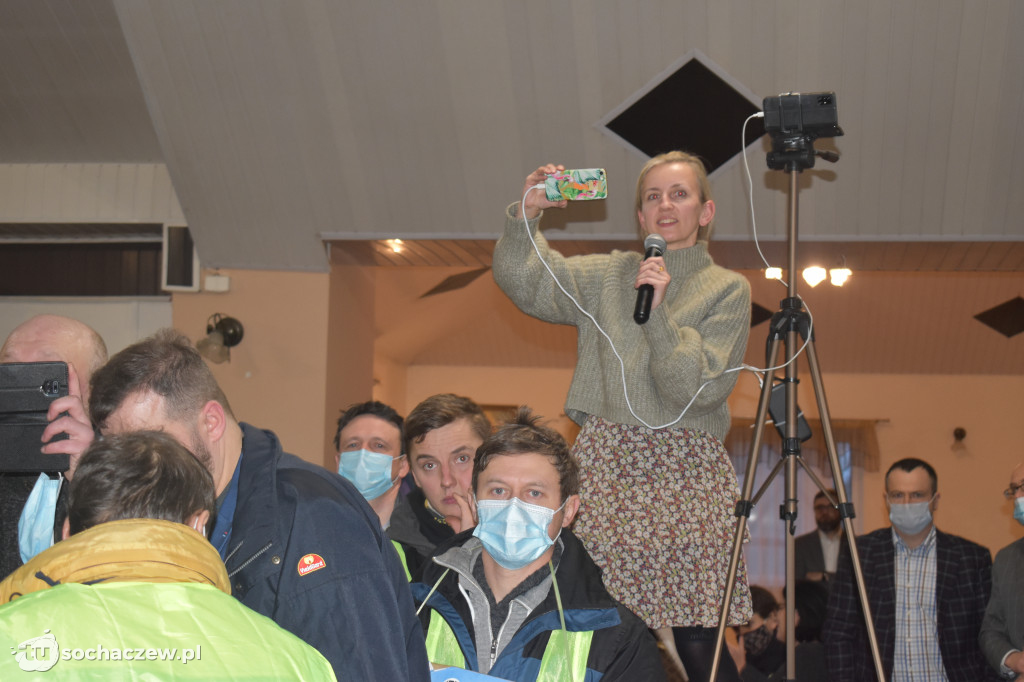 Protest przeciw CPK w Baranowie