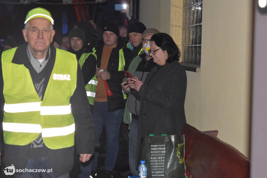 Protest przeciw CPK w Baranowie
