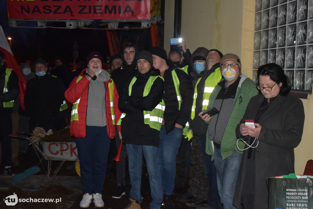 Protest przeciw CPK w Baranowie