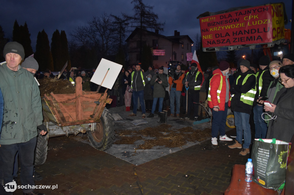 Protest przeciw CPK w Baranowie