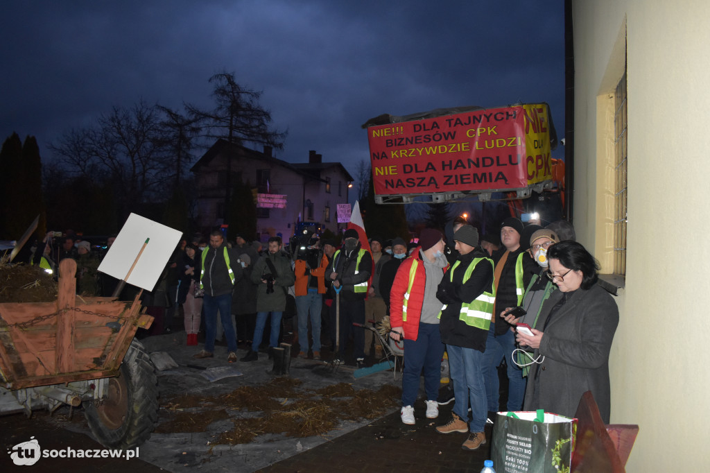 Protest przeciw CPK w Baranowie