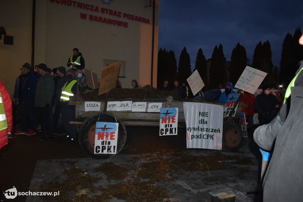 Protest przeciw CPK w Baranowie