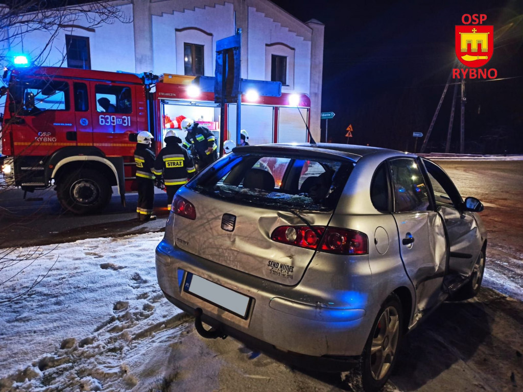 Zderzenie czterech pojazdów w Rybnie