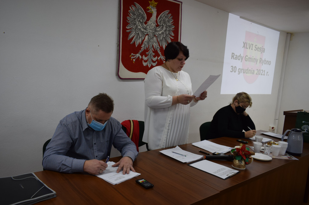 Grudniowa sesja w gminie Rybno