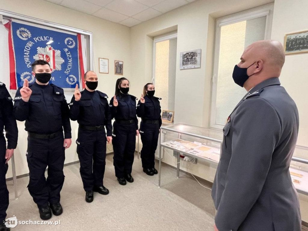 KPP Sochaczew: ślubowanie nowych policjantów