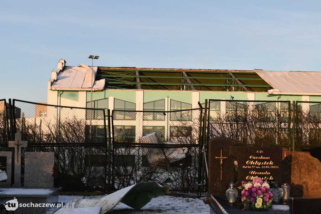 Cmentarz Trojanów dzień po nawałnicy