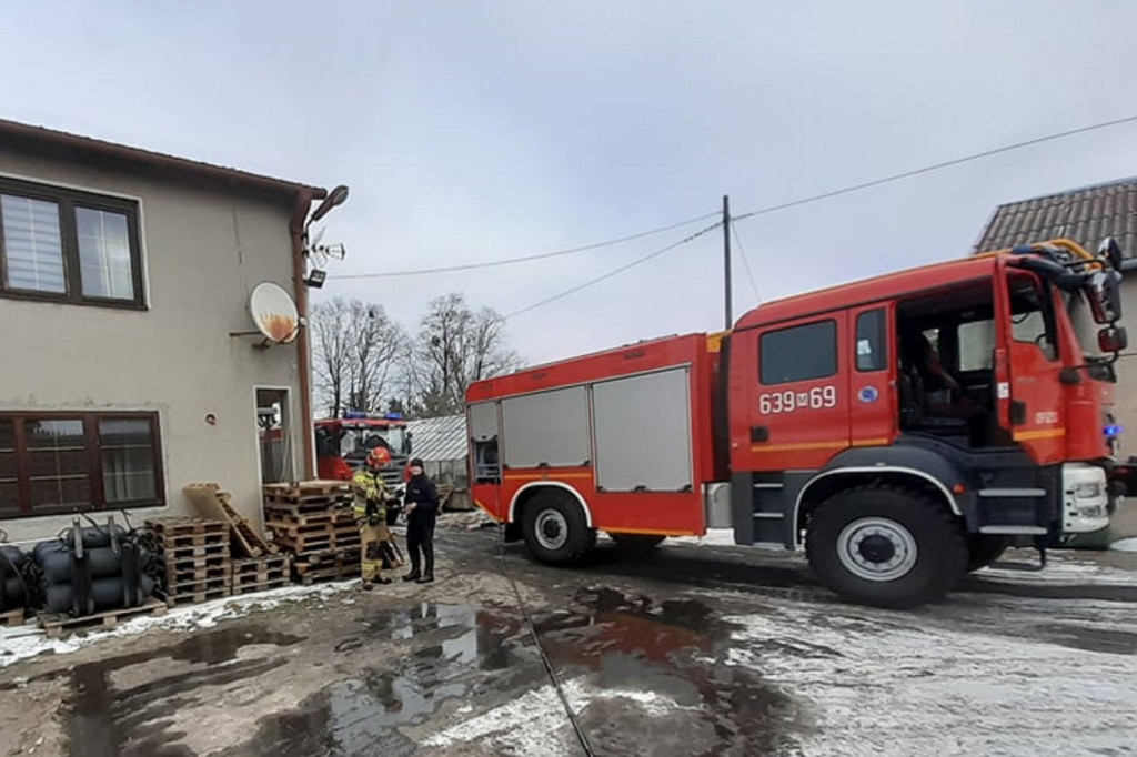 Pożar w Giżycach