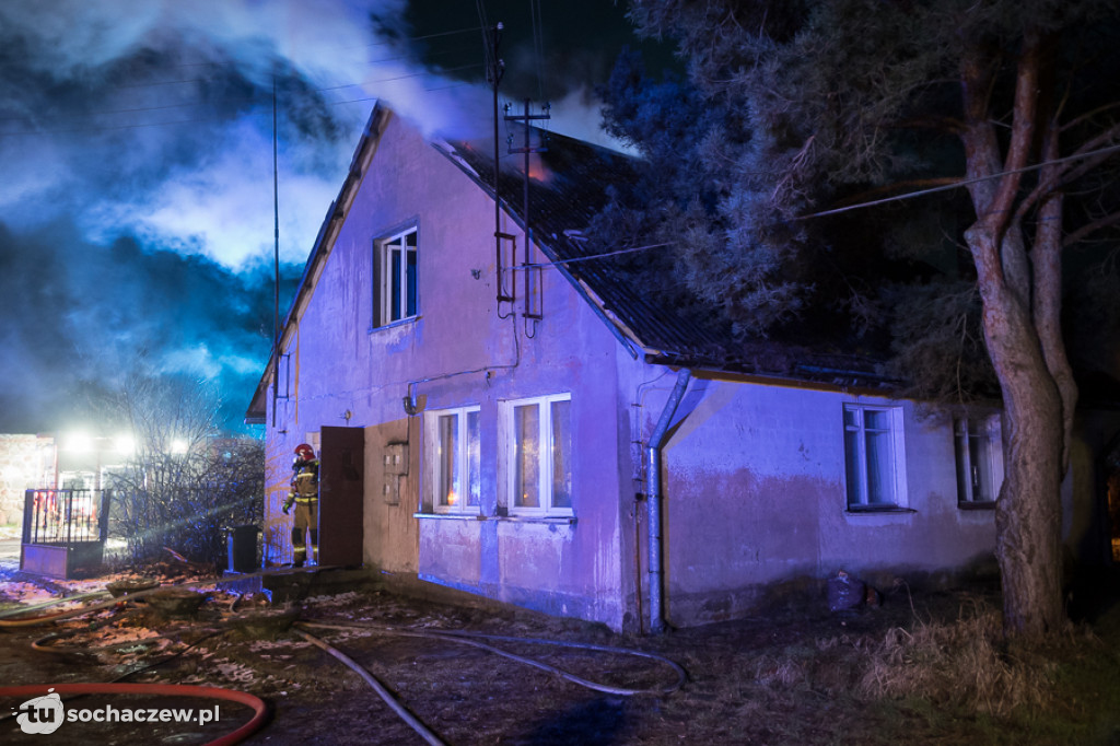 Pożar budynku w Rybnie