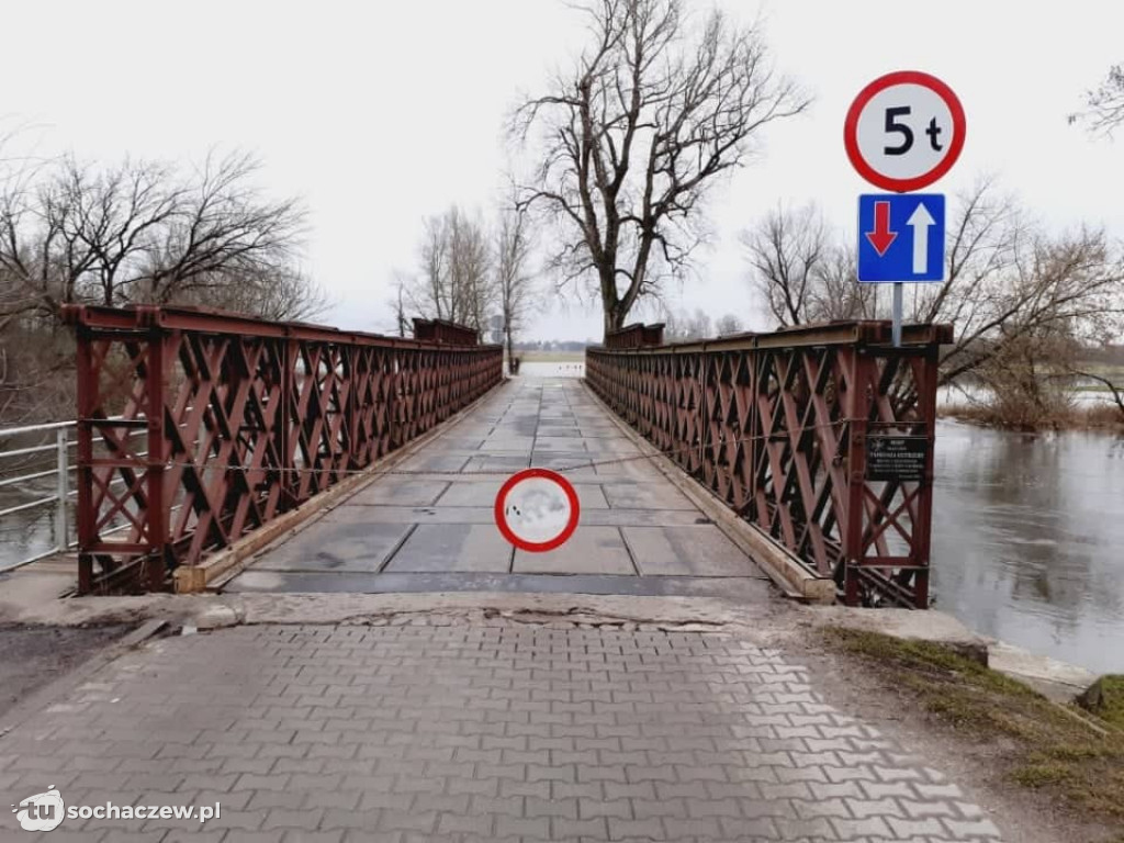 Bzura wylała w gminie Młodzieszyn