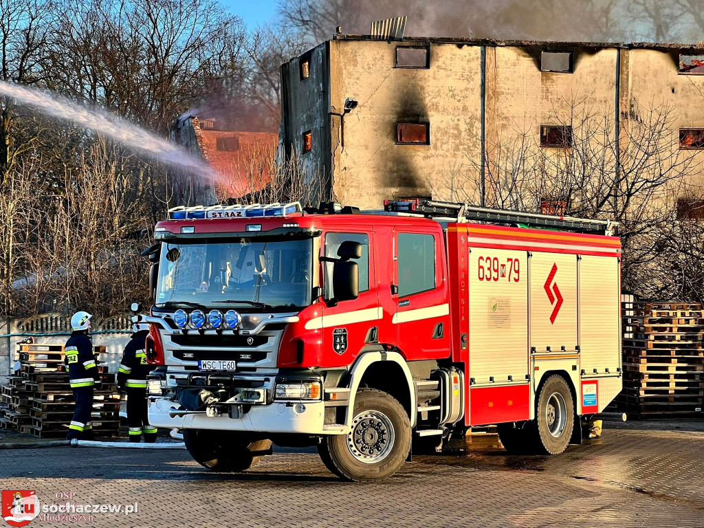 Pożar w Młodzieszynie
