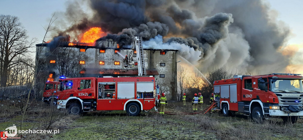 Pożar w Młodzieszynie
