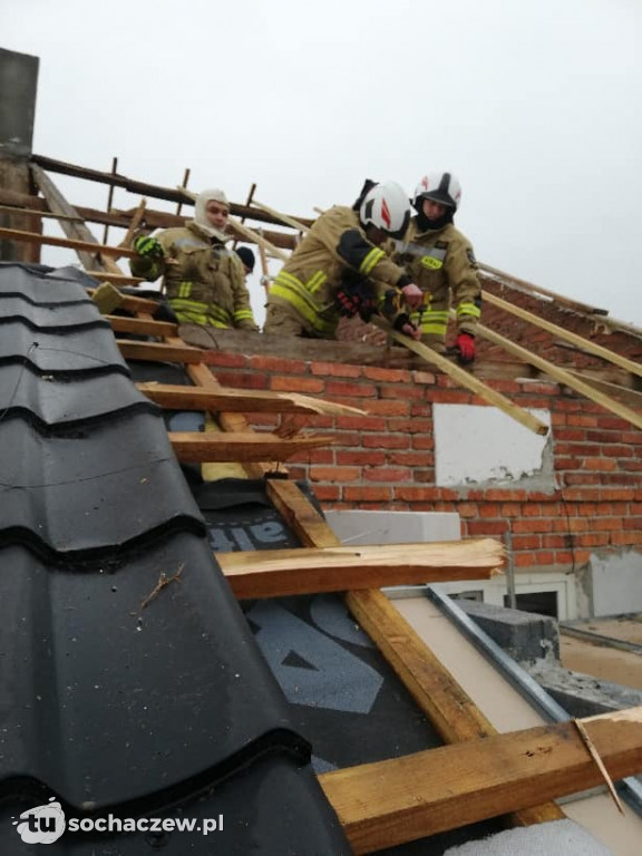 Skutki wichury pod Łowiczem 17.02