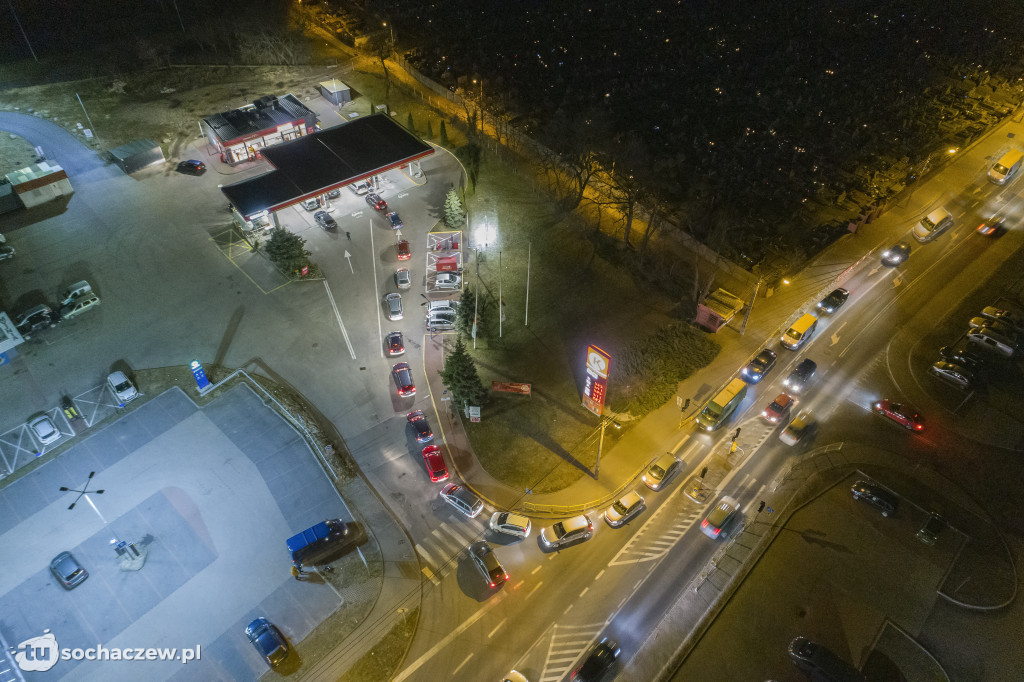 Najazd na stacje paliwowe w Socho