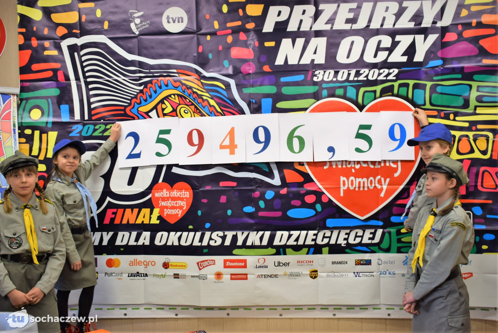 WOŚP Sochaczew 2022  podsumowanie