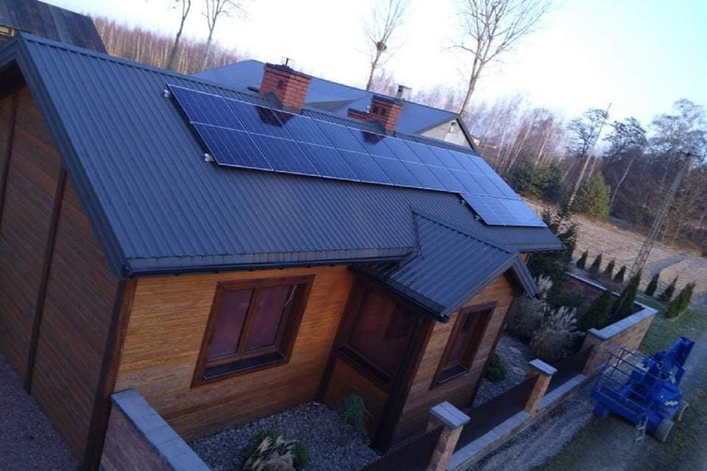 Panele fotowoltaiczne w gminie Rybno zamontowane