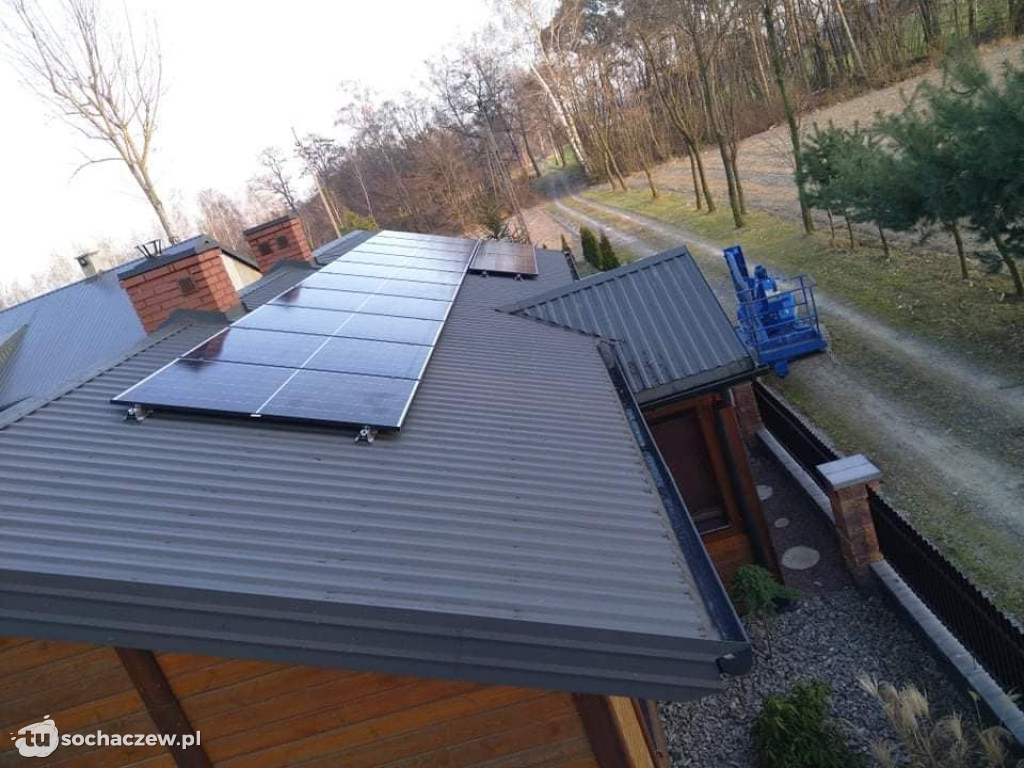 Panele fotowoltaiczne w gminie Rybno zamontowane