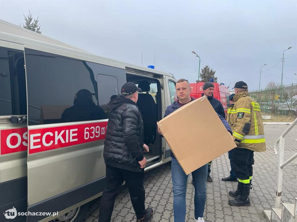 Strażacki konwój dotarł na Ukrainę
