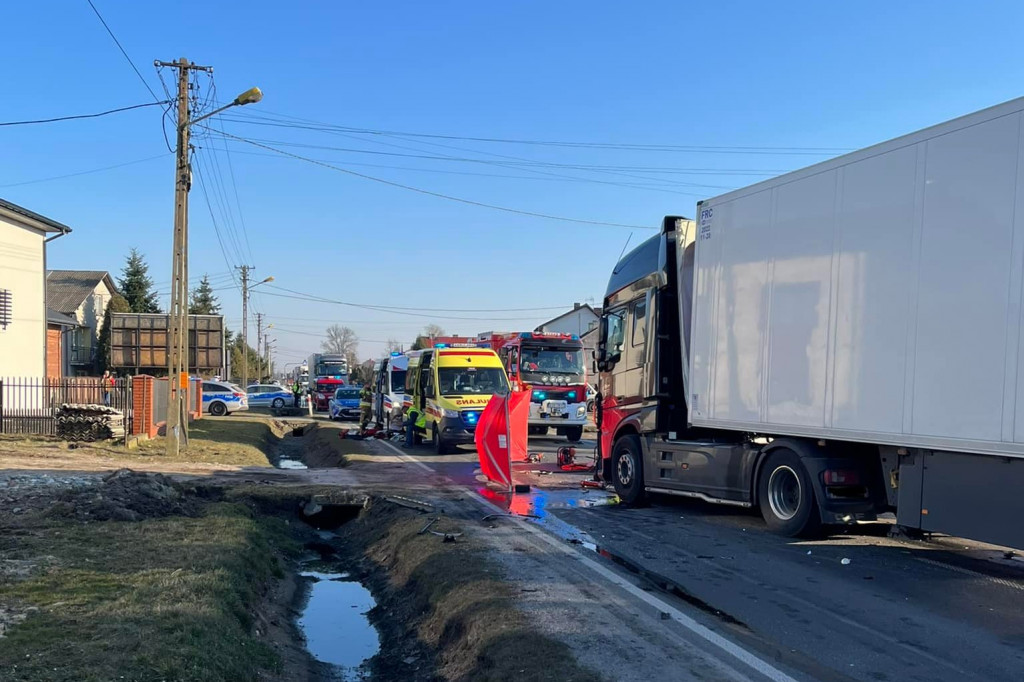 Śmiertelny wypadek pod Skierniewicami