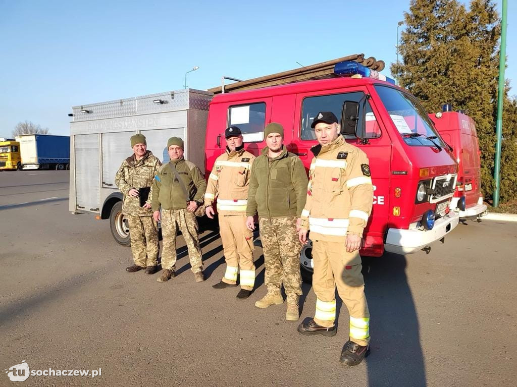 Wóz OSP Giżyce przekazany na Ukrainę