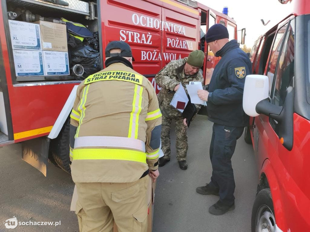 Wóz OSP Giżyce przekazany na Ukrainę