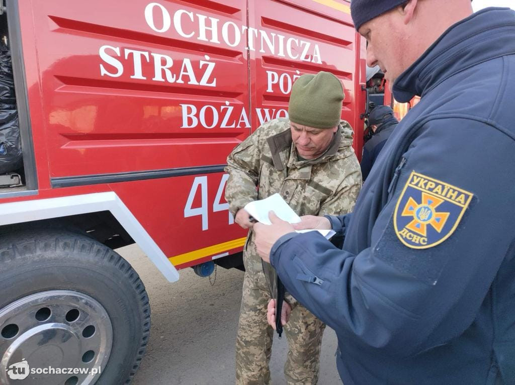 Wóz OSP Giżyce przekazany na Ukrainę