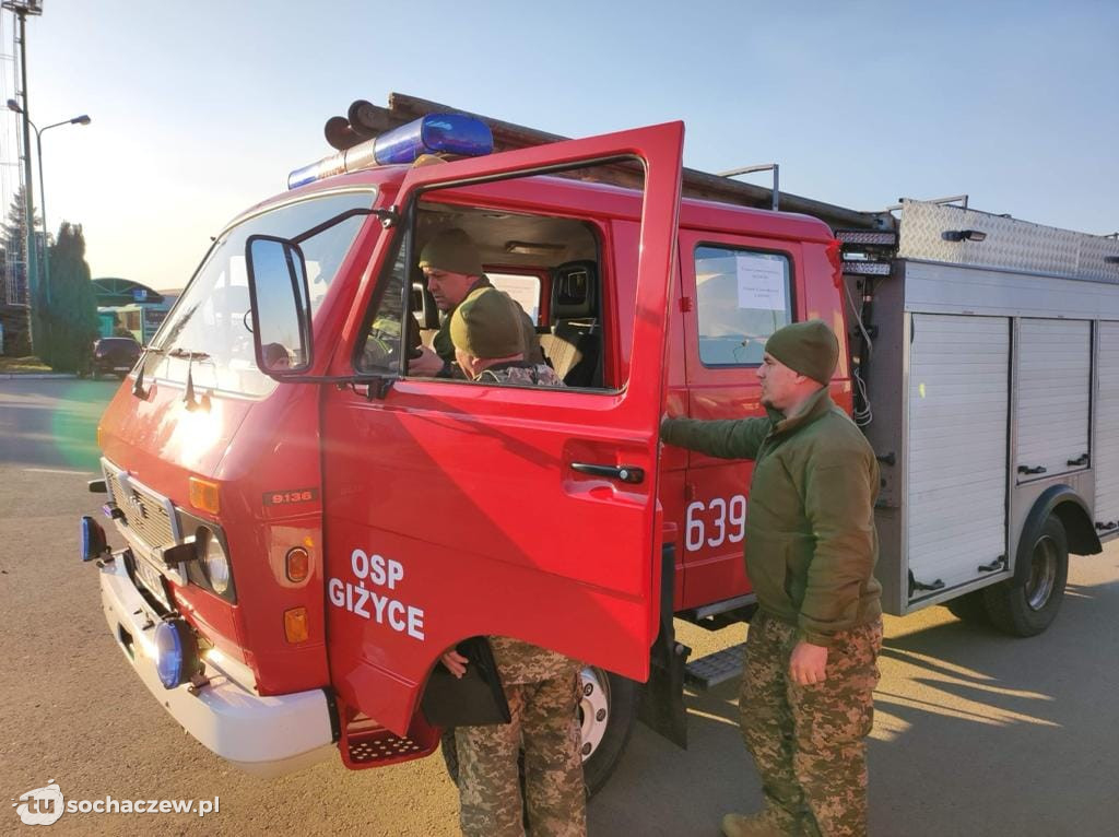 Wóz OSP Giżyce przekazany na Ukrainę