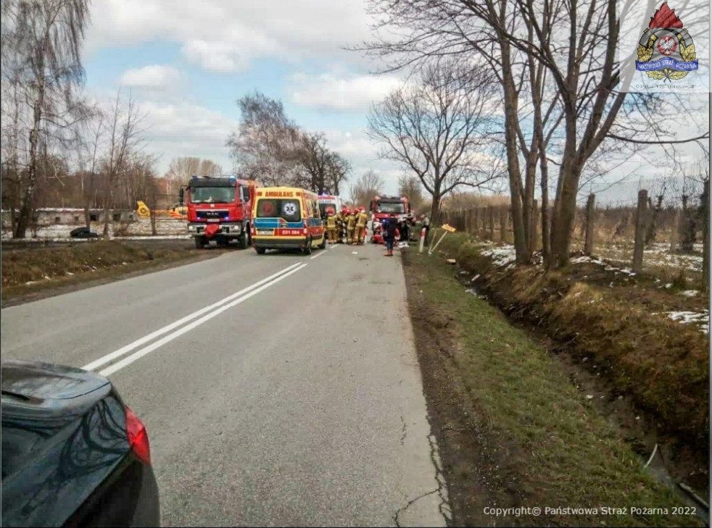Poważny wypadek pod Skierniewicami