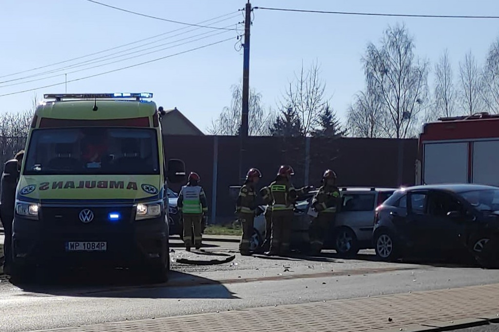 Zdarzenie drogowe w Kątach