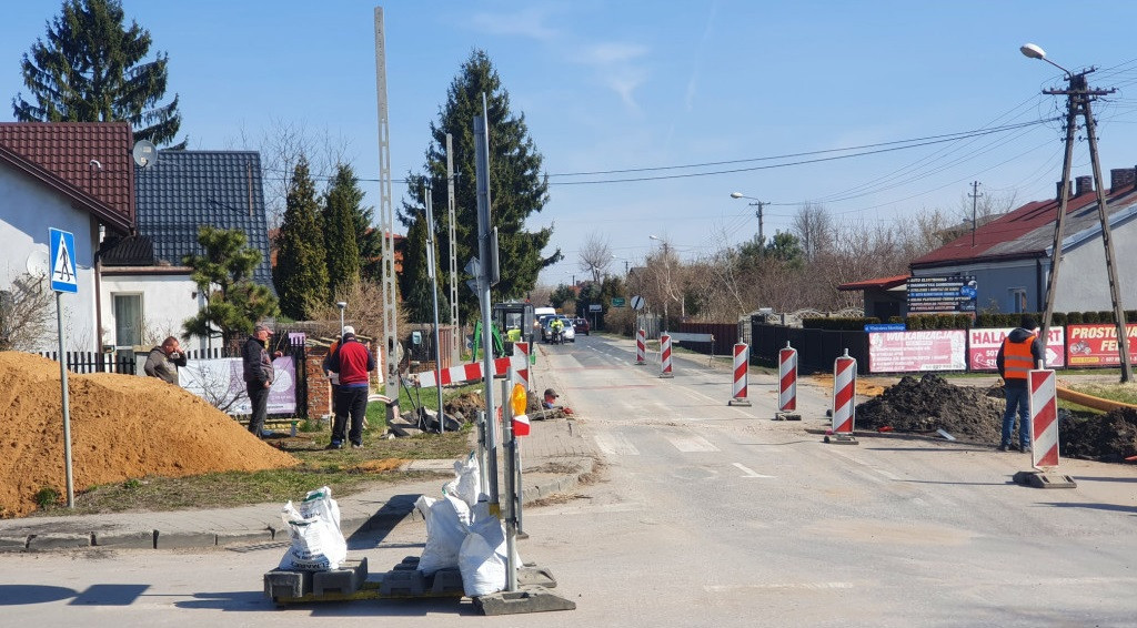 Budowa ronda w Żukowie