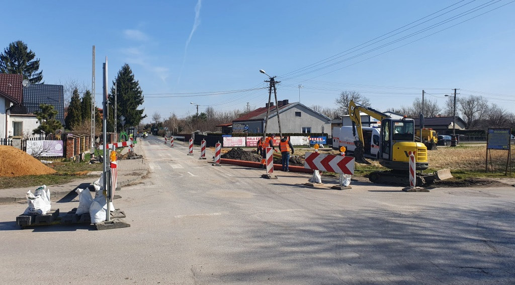 Budowa ronda w Żukowie