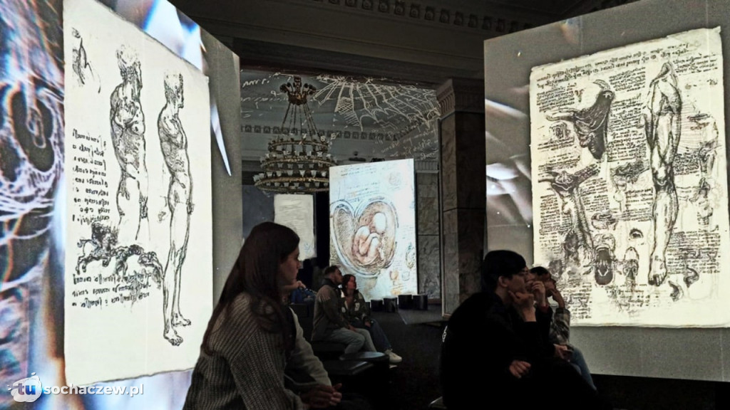 Multimedialna wystawa DA VINCI otwarta w PKiN, w Warszawie