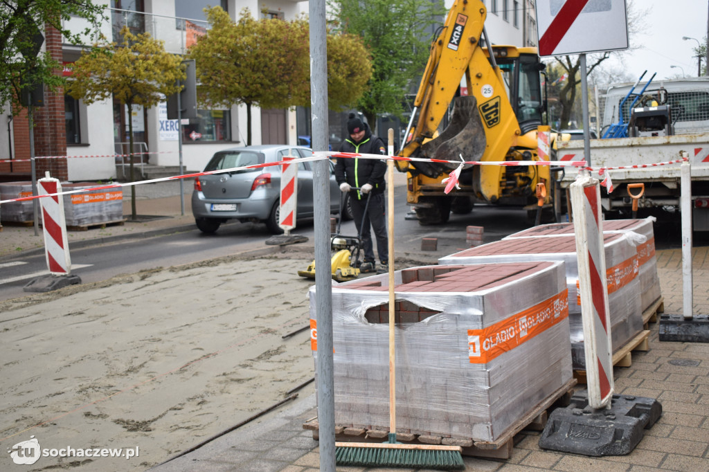 Prace drogowe na 1 Maja