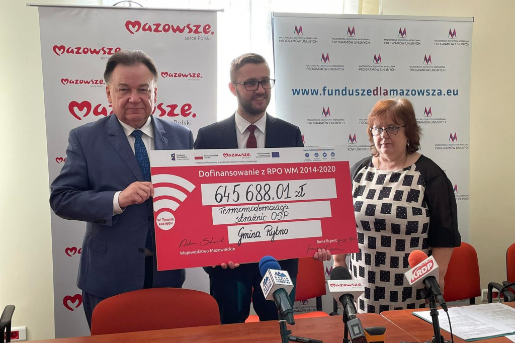 Rybno: umowy na termomodernizacje OSP Cypriany i Matyldów podpisane