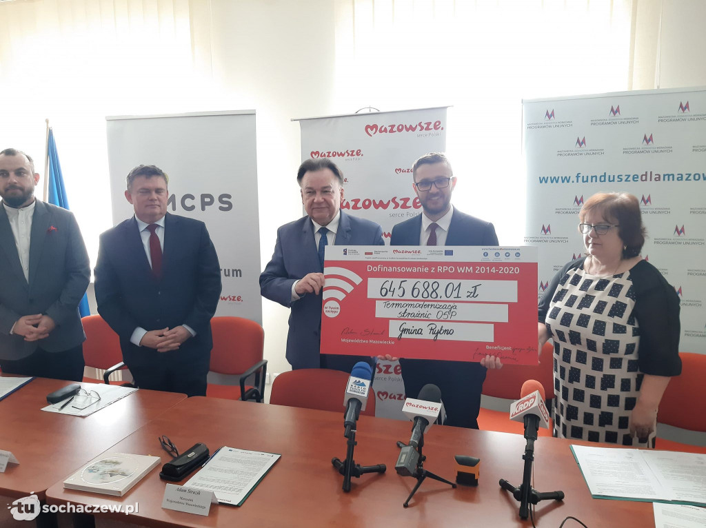Rybno: umowy na termomodernizacje OSP Cypriany i Matyldów podpisane