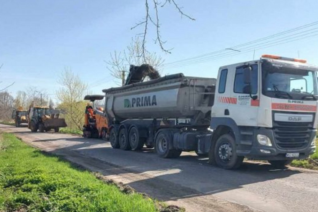 Remont drogi Iłów - Wszeliwy